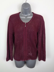 wine coloured cardigan