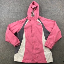 The North Face Jacket Girls XL Pink Full Zip Rain Shell Hyvent Ski 