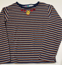 Disney Winnie the Pooh Striped Long Sleeve Girls Size Medium 5/6 Shirt