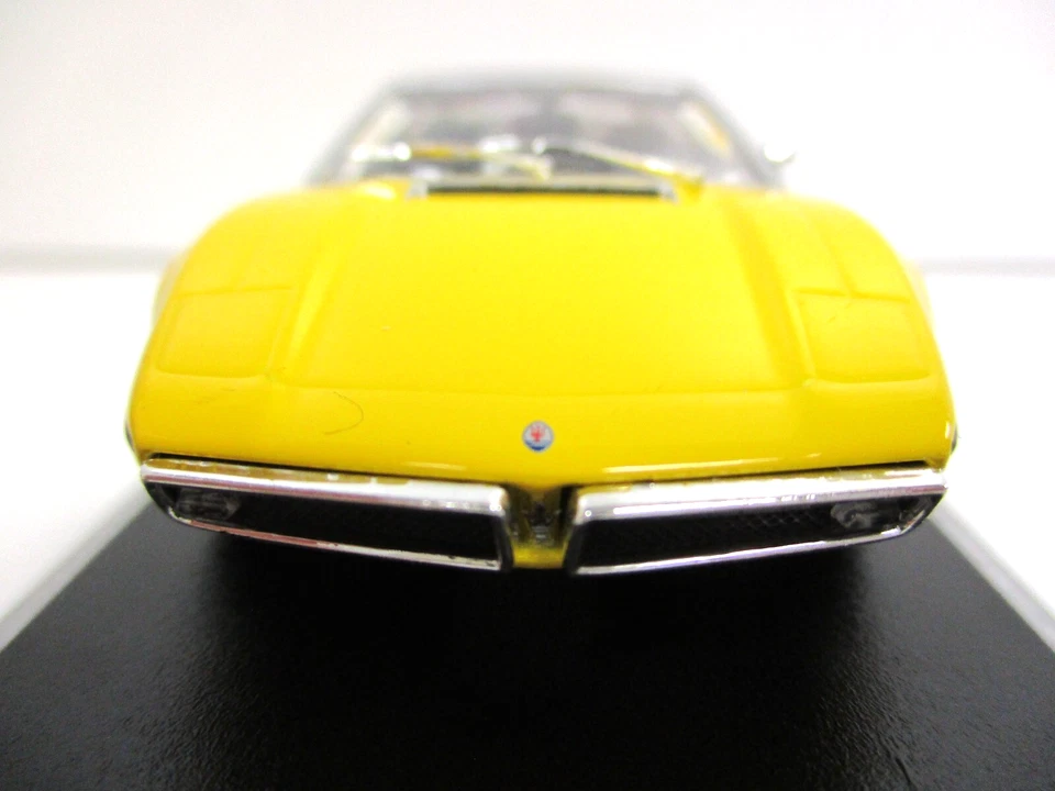PAUL'S MODEL ART / MINICHAMPS - 1972 MASERATI BORA (YELLOW) - 1/43 - Image 4 of 4