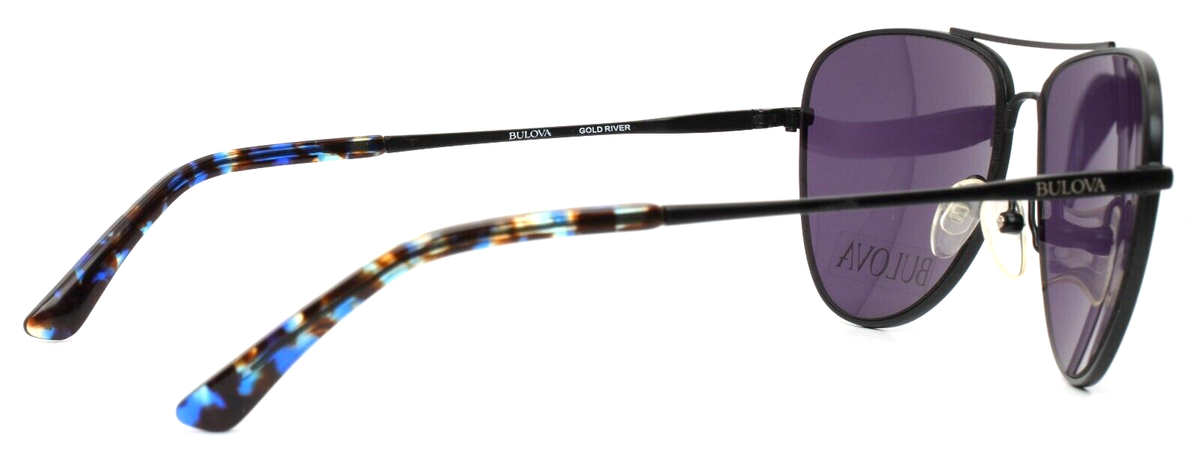 BULOVA Gold River Black Unisex Aviator Full Rim Sunglasses  display picture 1