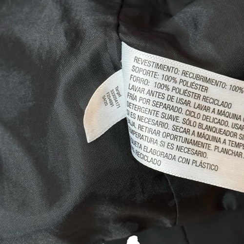 Art Class Black Hoodie Jacket Water Resistant Smal Recycled Polyester - Picture 4 of 7
