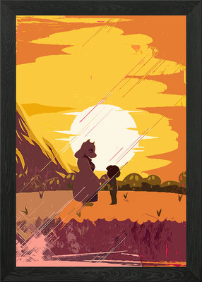 Undertale: Toriel und Frisk gerahmtes Wandbild Poster Leinwanddruck Bild