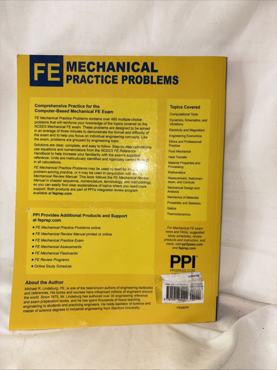 PPI FE Mechanical Practice Problems - Comprehensive Michael