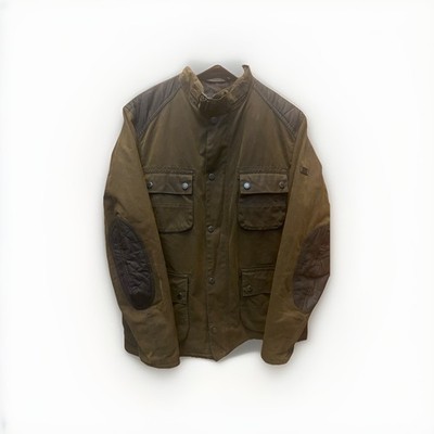 Barbour International Weir Wax Jacket MWX1229 Olive Men's Medium