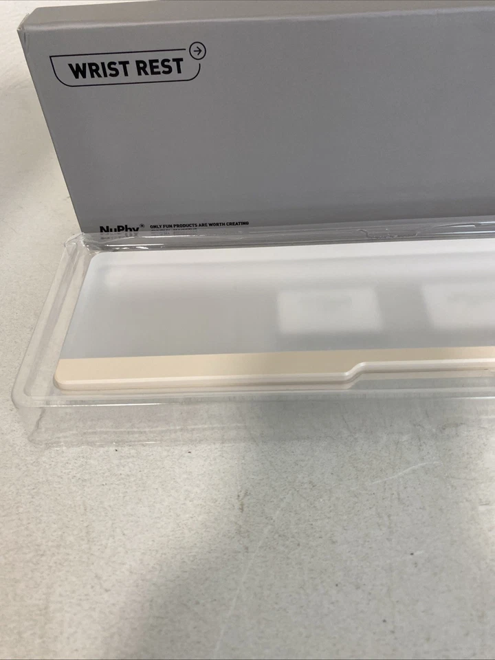 Reposamuñecas Mono Caja Abierta NuPhy Beige Transparente Foto 2 de 4