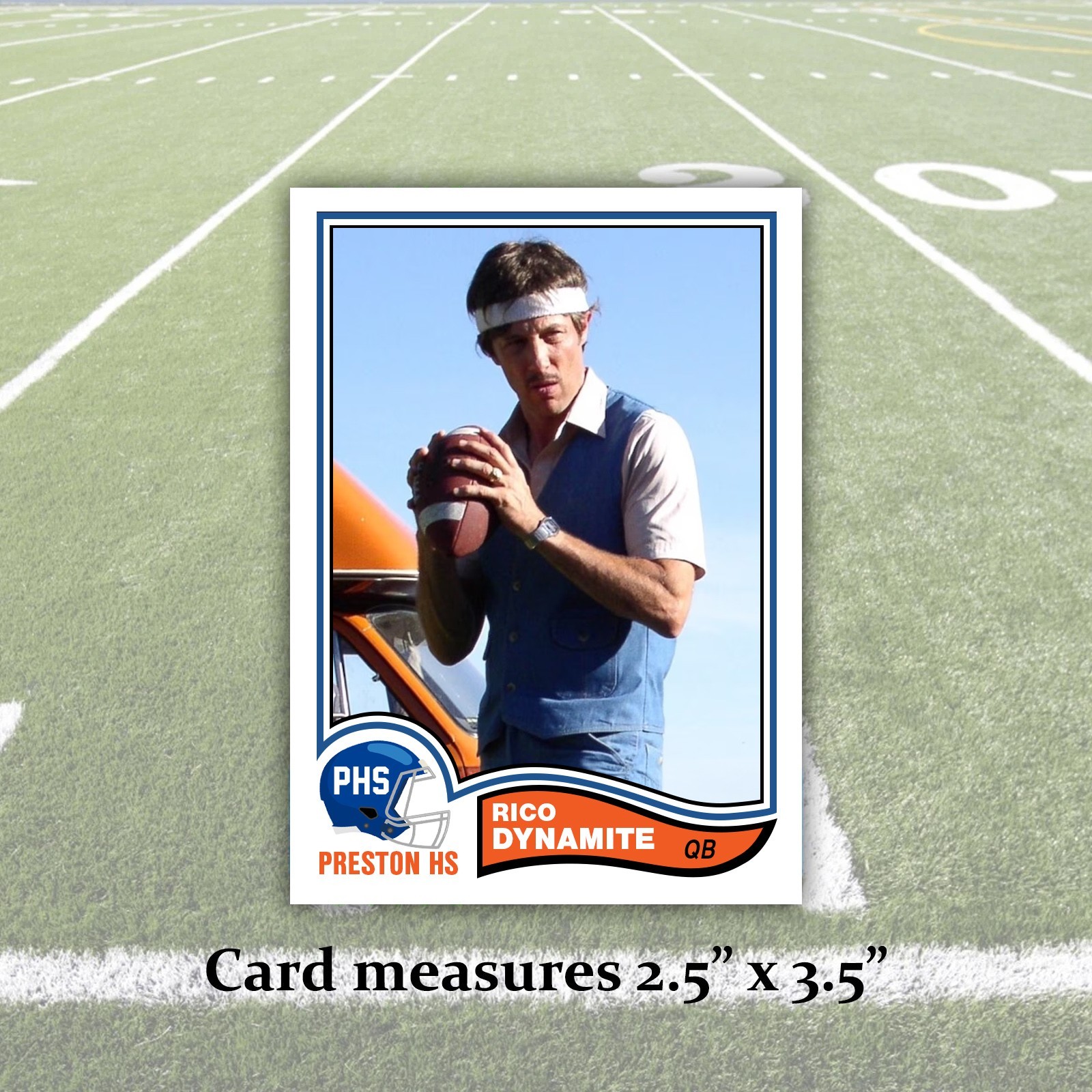 Uncle Rico Napoleon Dynamite ACEO Football Trading Card 1982 Football Style