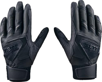 #ad ZETT Impact Batting Gloves Ambidextrous for High School Students Black 1900 S $40.15