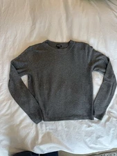 BLEUSALT Gray sparkle Knit crew neck Sweater size small