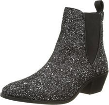 Pepe Jeans Womens Boots Dina Party Slip On Bo...