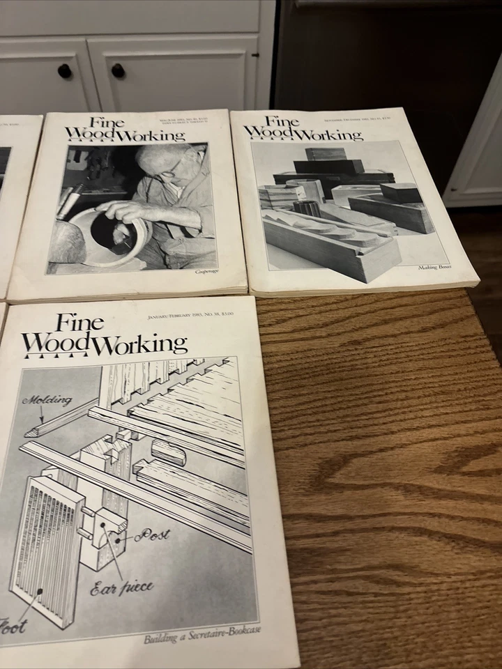 Fine Woodworking magazine lot of 6 issues No 38-43 Vintage Foto 4 de 4