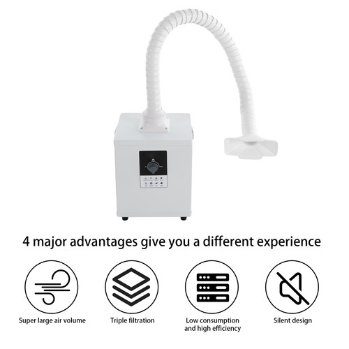 150W Lötrauchabsaugung Schweißrauchabsauger Lötrauchabsorber Absauganlage AC220V - Afbeelding 5 van 14