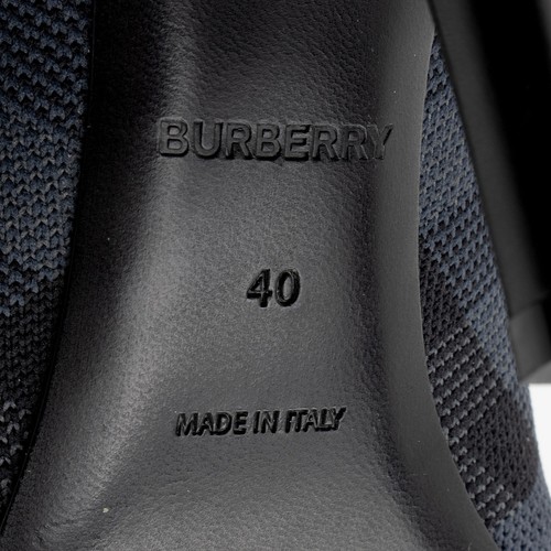 Stivali con calzini Burberry in maglia a quadri - taglia 10/40 - Foto 7 di 8