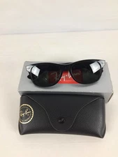 Excellent Ray-Ban New Wayfarer Sunglasses, Black Frame, G-15 Green Lens, 55mm