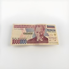 Turkey 1 Million Lira 1995 - Old Turkish Hyperinflation Banknote - World Notes
