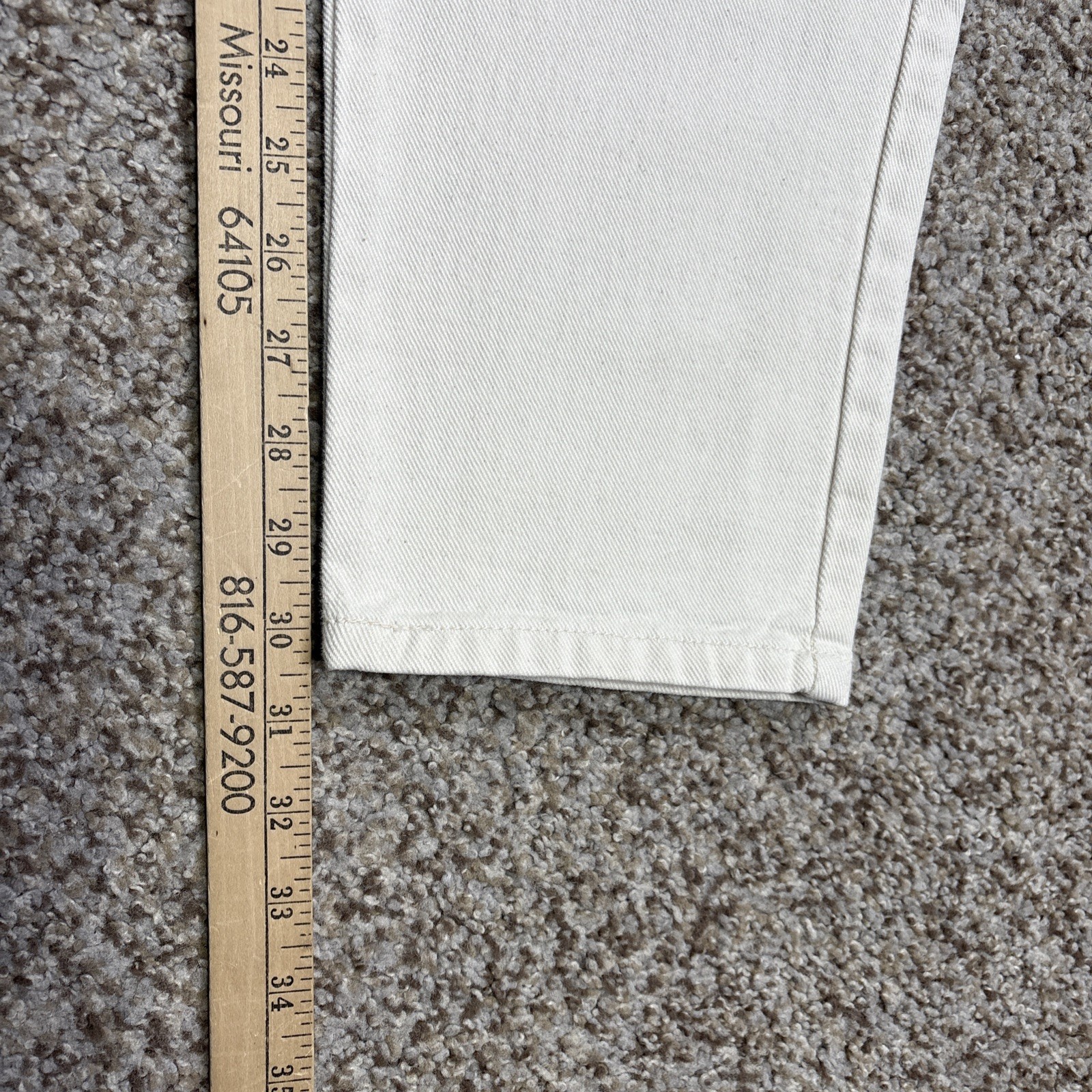 Vtg Pepe Betty Jeans Women 29x32 Fits 26 X 31.5 High Rise Tapered Off White - View 11