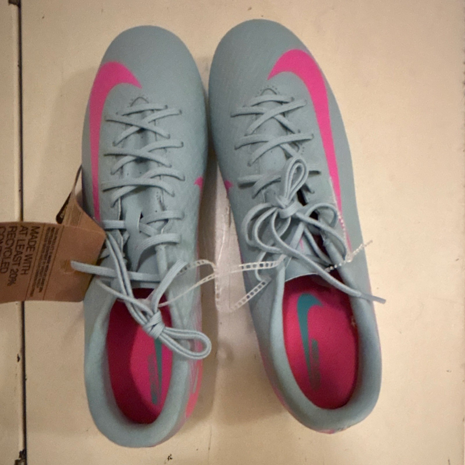 Nike Zoom Mercurial Vapor 16 Academy MG Soccer Cleats Ocean Cube Pink Prism Pack thumbnail 2