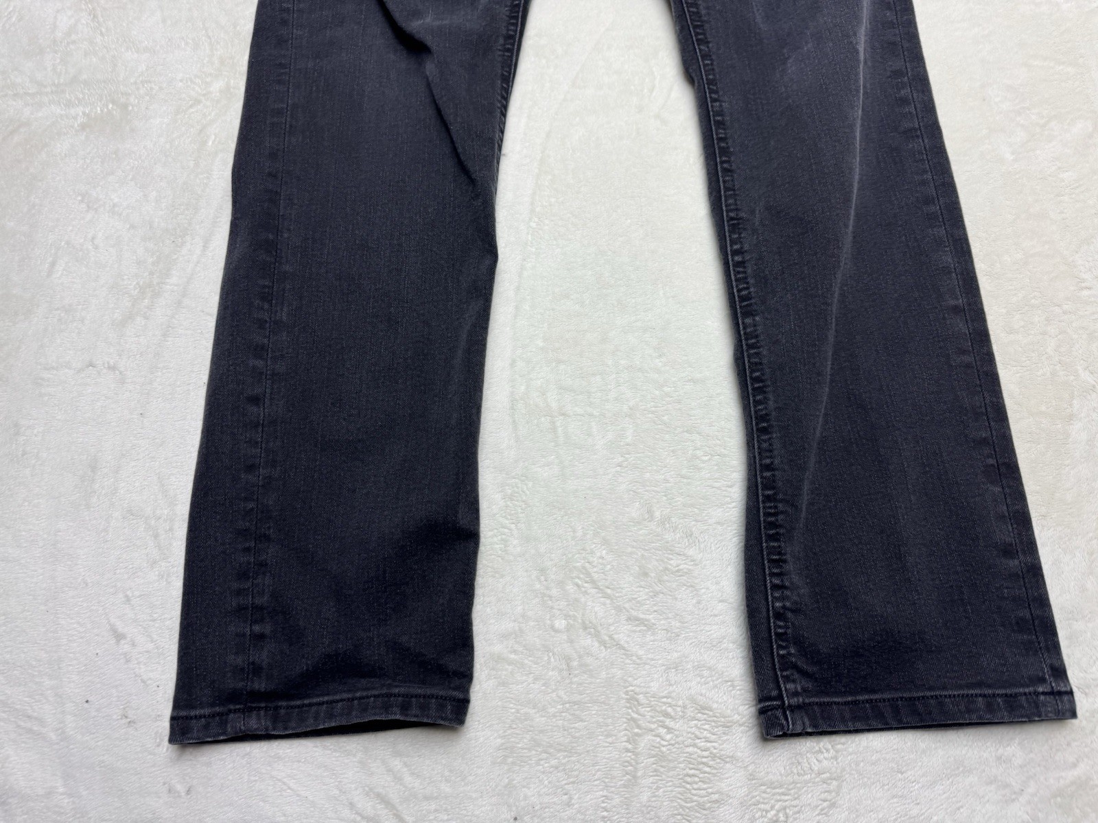 Tommy Hilfiger Jeans Mens 36 Black Denim 36x32 Straight Leg Pocket Flag thumbnail 2