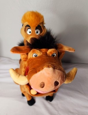 Disney Parks Lion King Timon and Pumbaa Plush Set 14  Large Stuffed Animal Toy