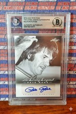AUTOGRAPHED 2012 TOPPS LIVING LEGENDS CARD - PETE ROSE - MLB HOF - BECKETT CERT