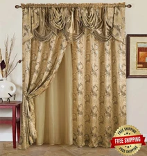 Cortinas para sala elegantes modernas decoracion del hogar paneles55''x84'' 2PCS