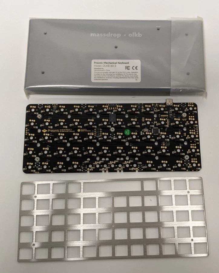 Massdrop x OLKB Preonic Keyboard Round 3 Kit - Gunmetal, No Keycaps, Matias Styl - Image 3 of 4