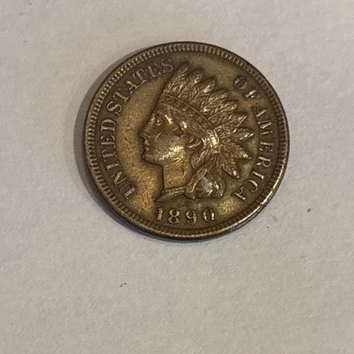 1890 Indian Head Cent BU Brown