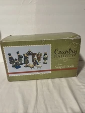 COUNTRY NATIVITY 10 PIECE SET SEAGULL BOOK COMPANY  Holy Family Christmas