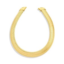 Image of MICHAEL KORS €229 Flexible Metallic Muse Necklace MKJ8465710 -Brand New with Tag