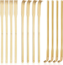12 PCS Natural Bamboo Back Scratcher Traditional Wooden Back Scratcher,Long Back