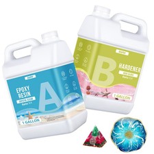OcePor 2 Gallon Crystal Clear Epoxy Resin Kit for Art, Jewelry Wood No Bubbles