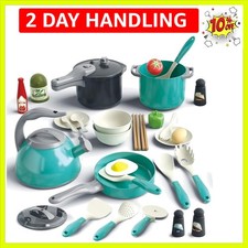 32Pcs Kids Play Kitchen Toys Set, Toddlers Pretend Cooking Playset Acccessori...