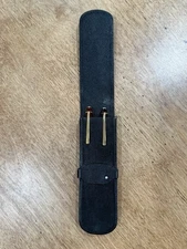 Montblanc Ballpoint Meisterstuck Two Pen Set Black and Burgundy