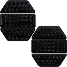 Black Snowboard Stomp Pads Snowboard Grip Pad Anti Slip Mat Self Adhesive Rubber