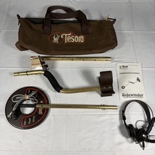 Tesoro Sidewinder Professional Metal Detector w/ Carrying Case Power Tested