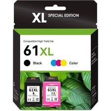 61XL Ink Cartridge replacement for HP 61XL ENVY 4500 4502 4504 DeskJet 2050 2545