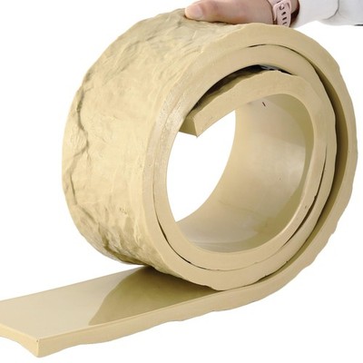 4'' W X 78.7'' L Concrete Edge Form Mold Countertop Stamp Molds PU Texture Roll...