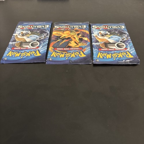 Pokémon TCG XY Evolutions Booster Pack - Lot of 3 - Sealed - Picture 3 of 7
