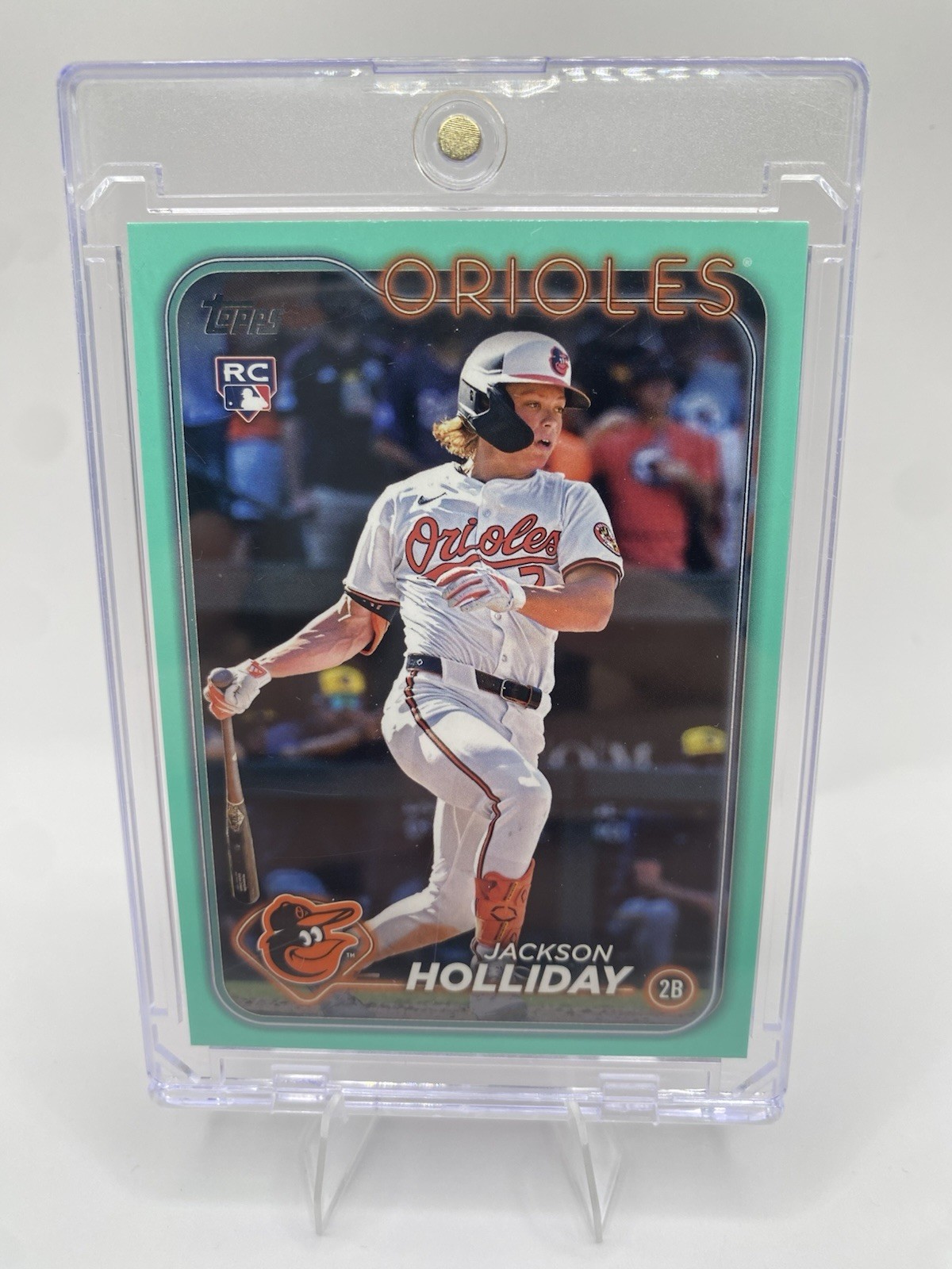 Jackson Holliday 2024 Topps Update US50 Aqua RC Baltimore Orioles Rookie