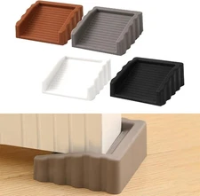 4Pack Door Stoppers Doorstop, Rubber Door Stoppers Wedge, Doors Stops for Door, 