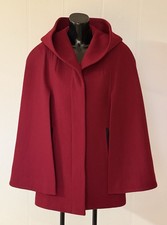 NEW Soia & Kyo Kaylana Hooded Cape Coat Oxblo...