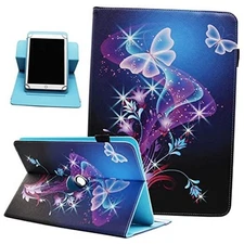 Universal 10 10.1 Inch Android Tablet Case, Dluggs 360 02 Shiny Butterfly