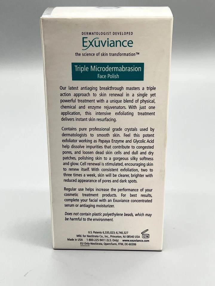 Exuviance Triple Microdermabrasion Face Polish Exfoliating Treatment - 2.6oz - Image 3 of 4