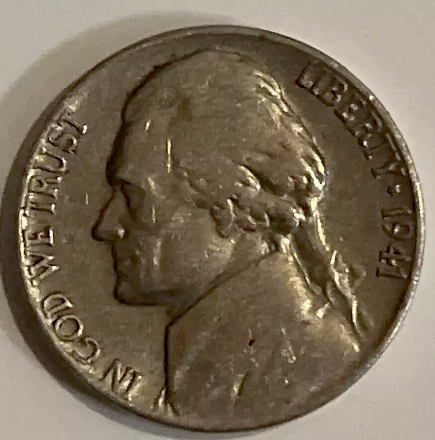 ニゴミク　18c 1941 jefferson nickel no mint mark Error In Cod We Trust | eBay