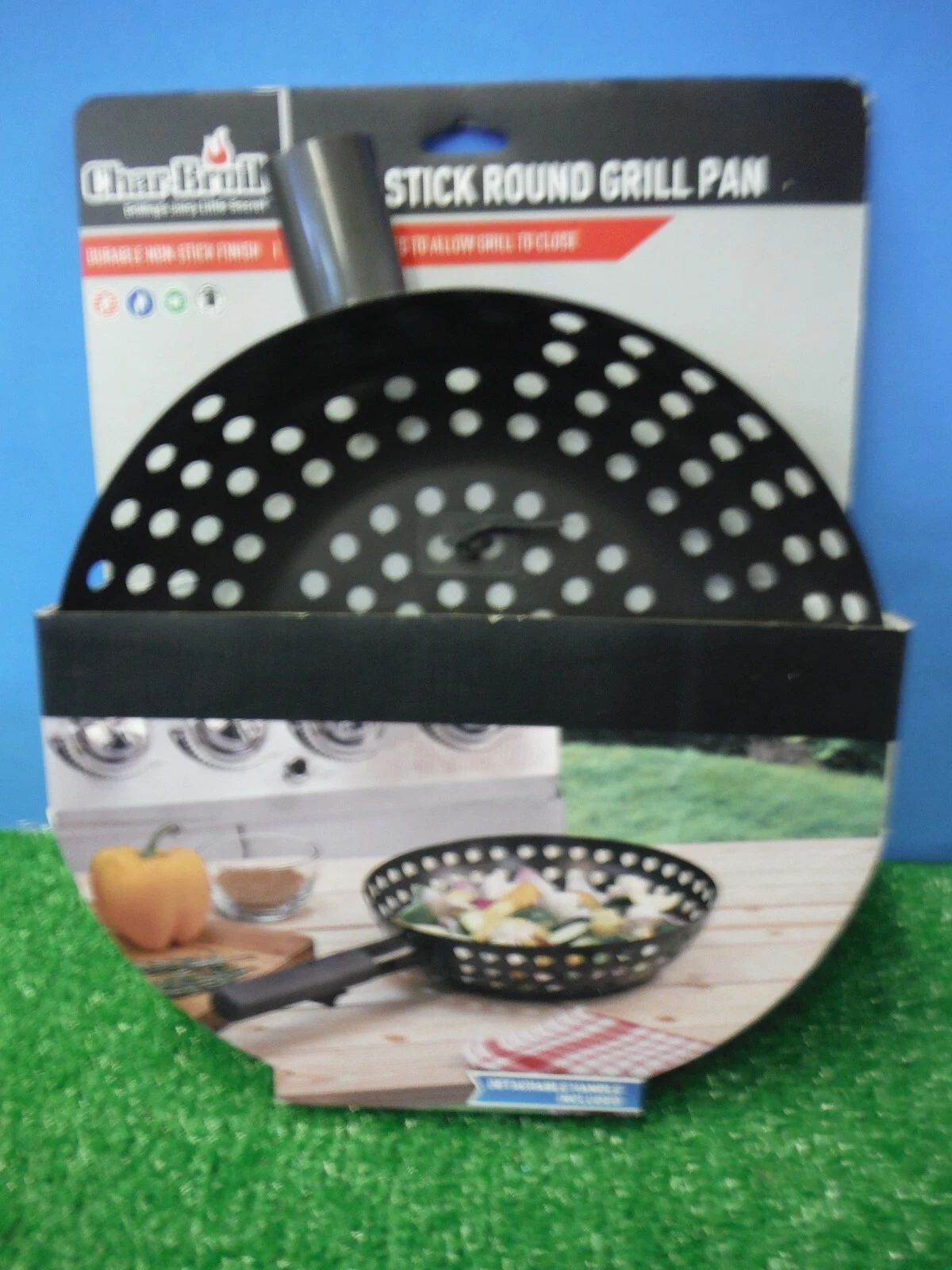 CHAR-BROIL NON-STICK ROUND GRILL PAN (FREE SHIPPING)