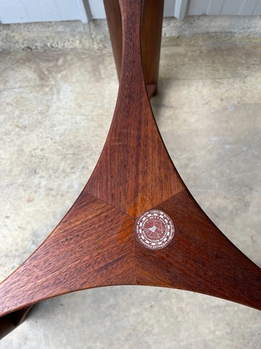Retro Midcentury Rondo Coffee Table Teak & Glass - Picture 14 of 23