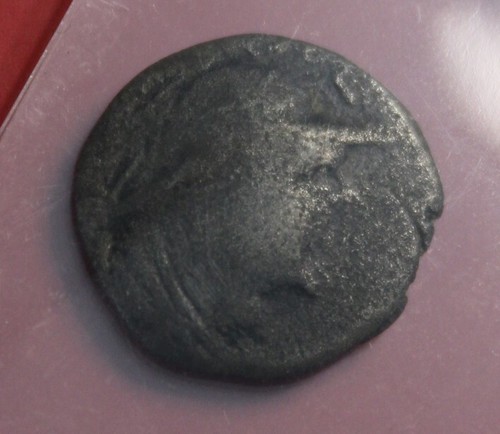 * AFGHANISTAN YUEH CHI- ARSEILES HEMIDRACHM 20BC HORSE ANAIA 13MM ACROSS #FHJ26 - Picture 2 of 11