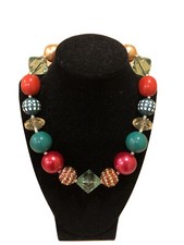 Handmade Toddler Girl christmas necklace