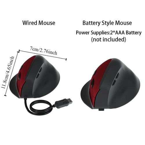 2.4G Ergonomic Optical Mouse 800/1200/1600DPI Gaming Mice E-sports Gamer - Picture 2 of 22