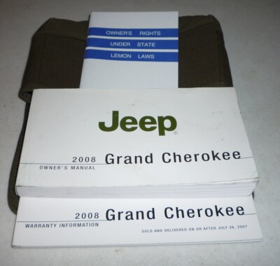 2008 JEEP GRAND CHEROKEE OWNERS MANUAL SET GUIDE 08 case LAREDO